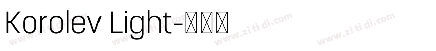 Korolev Light字体转换 Korolev Light字体转换